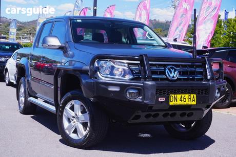 Grey 2021 Volkswagen Amarok Dual Cab Utility Tdi550 Sportline 4Motion