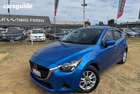 Blue 2017 Mazda 2 Hatchback Maxx