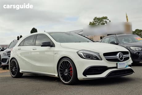 White 2016 Mercedes-Benz A45 Hatchback Amg