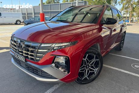 Red 2022 Hyundai Tucson Wagon Elite (Awd)