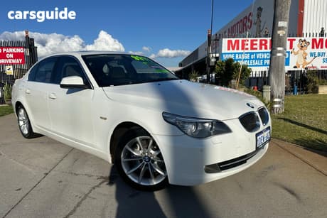 White 2008 BMW 530D Sedan
