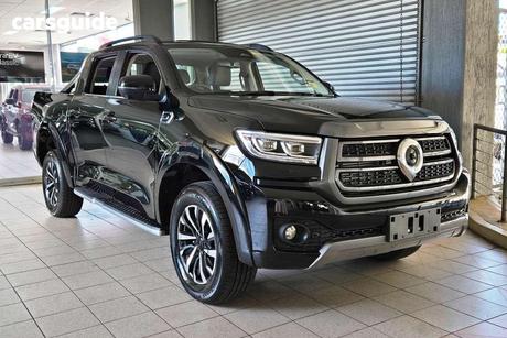 Black 2025 GWM Cannon Dual Cab Utility Ultra (4X4)