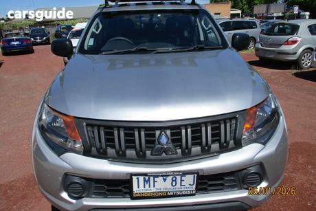 Silver 2017 Mitsubishi Triton Dual Cab Utility Glx (4X4)