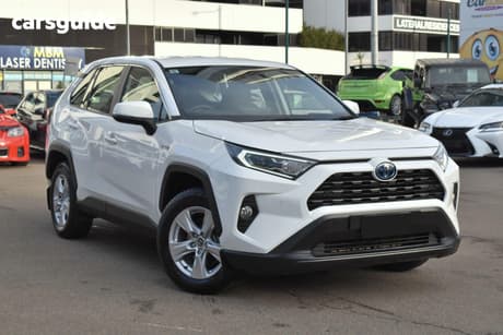 White 2019 Toyota RAV4 Wagon Gx Awd Hybrid