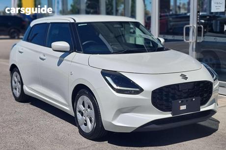 White 2025 Suzuki Swift Hatchback Hybrid Plus
