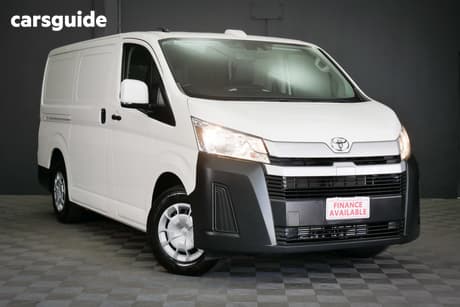 White 2022 Toyota HiAce Van Lwb