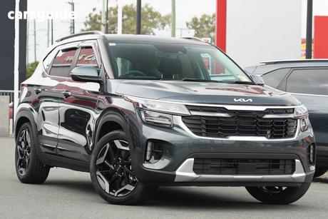 Grey 2025 Kia Seltos Wagon Gt-Line (Awd) (Two-Tone)