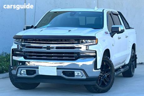 White 2020 Chevrolet Silverado Crew Cab Utility 1500 Ltz Premium Edition