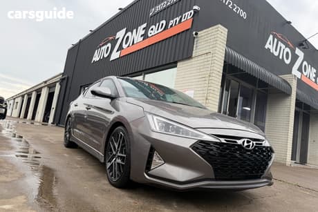 Silver 2019 Hyundai Elantra Sedan Sport Premium