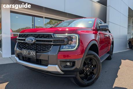 Red 2025 Ford Ranger Double Cab Pick Up Phev Sport (4X4)