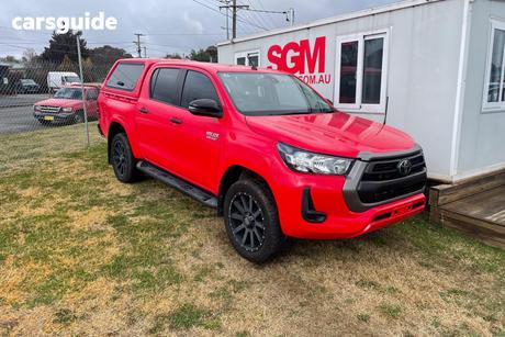 Red 2021 Toyota Hilux Double Cab Pick Up Sr (4X4)