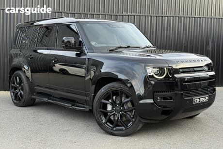 Black 2023 Land Rover Defender Wagon 110 D300 X-Dynamic Hse (220Kw)