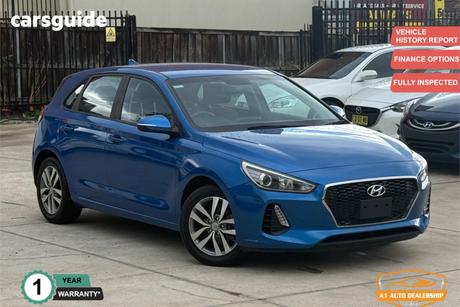 Blue 2018 Hyundai I30 Hatchback Active