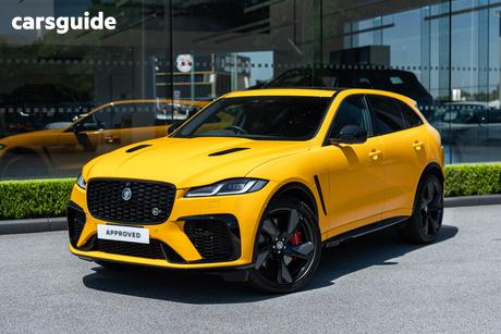 Yellow 2024 Jaguar F-Pace Wagon Svr (405Kw)