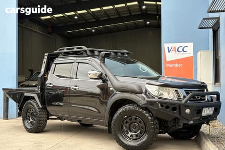 Black 2017 Nissan Navara Dual Cab Utility St (4X4)