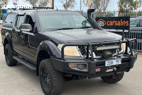Black 2012 Nissan Navara Dual Cab Pick-up St (4X4)