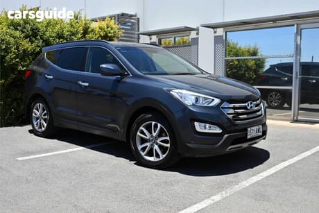 Grey 2013 Hyundai Santa FE Wagon Elite Crdi (4X4)