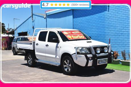 White 2008 Toyota Hilux Dual Cab Pick-up Sr (4X4)