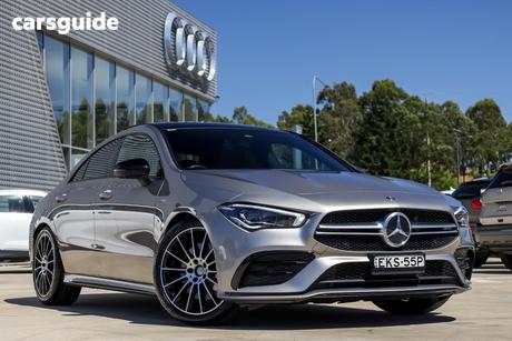 Grey 2020 Mercedes-Benz CLA35 Coupe 4Matic