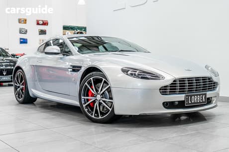 Silver 2010 Aston Martin V8 Coupe Vantage