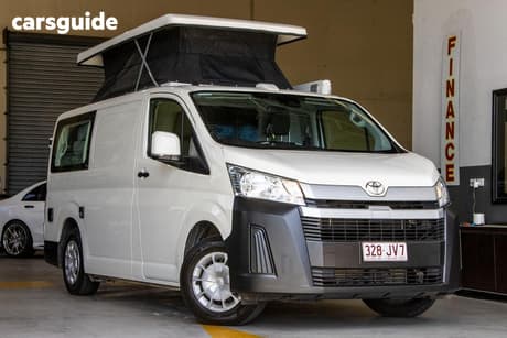 White 2024 Toyota HiAce Van Lwb Barn Door (Panel Option)