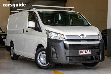 White 2020 Toyota HiAce Van Lwb (4 Door Option)