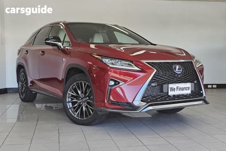 Red 2018 Lexus RX450H Wagon F Sport Hybrid