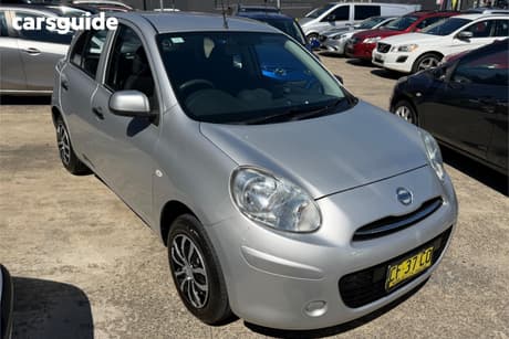 Silver 2013 Nissan Micra Hatchback St