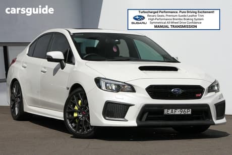 White 2019 Subaru WRX Sedan Sti (Awd)