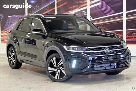 Black 2025 Volkswagen T-ROC Wagon 140Tsi R-Line