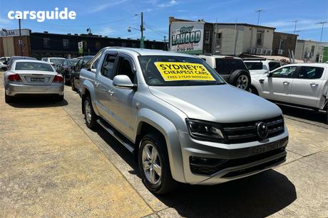 Silver 2019 Volkswagen Amarok Dual Cab Utility Tdi550 Highline 4Motion (4X4)