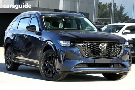 Blue 2025 Mazda CX-80 Wagon P50E Gt