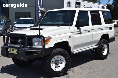 White 2012 Toyota Landcruiser Wagon Workmate (4X4)