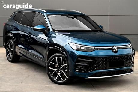 Blue 2025 Volkswagen Tayron Wagon 195Tsi R-Line 4Motion