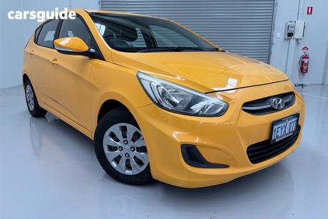 Yellow 2016 Hyundai Accent Hatchback Active
