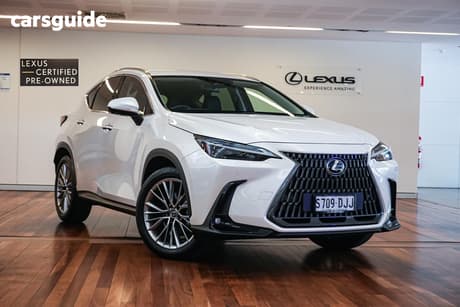 White 2024 Lexus NX350H Wagon Sports Luxury Hybrid Awd