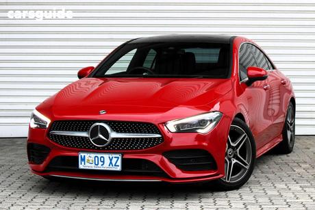 Red 2020 Mercedes-Benz CLA200 Coupe