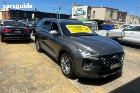 Grey 2019 Hyundai Santa FE Wagon Elite Crdi (Awd)