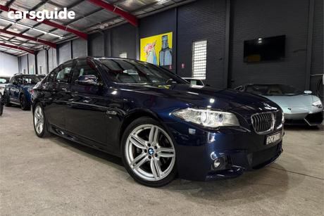 Blue 2015 BMW 520D Sedan Luxury Line