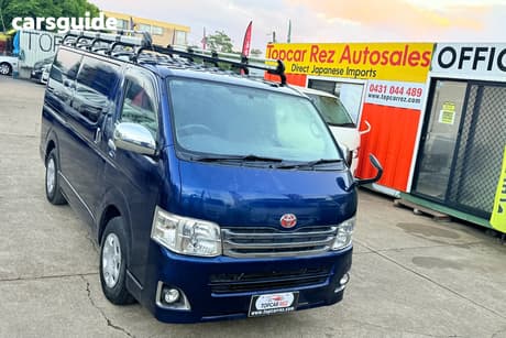 Blue 2013 Toyota HiAce Van Dx Long