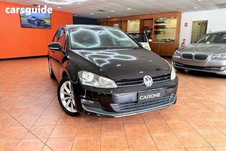 Black 2013 Volkswagen Golf Hatchback 103 Tsi Highline