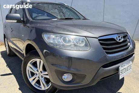 Grey 2010 Hyundai Santa FE Wagon Highlander Crdi (4X4)