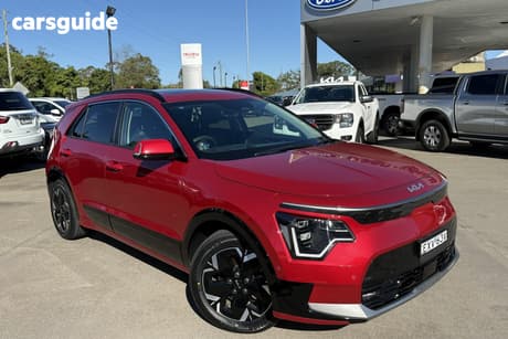 Red 2022 Kia Niro Wagon Ev Gt-Line Black C Pillar