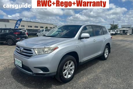 Silver 2011 Toyota Kluger Wagon Kx-R (Fwd) 7 Seat