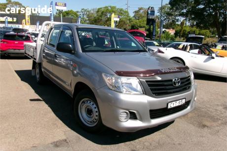 Silver 2014 Toyota Hilux Dual Cab Pick-up Workmate