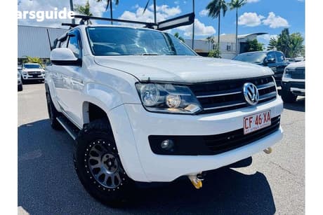 White 2012 Volkswagen Amarok Dual Cab Utility Tdi400 Trendline (4X4)