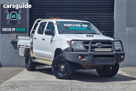 White 2007 Toyota Hilux Dual Cab Pick-up Sr (4X4)