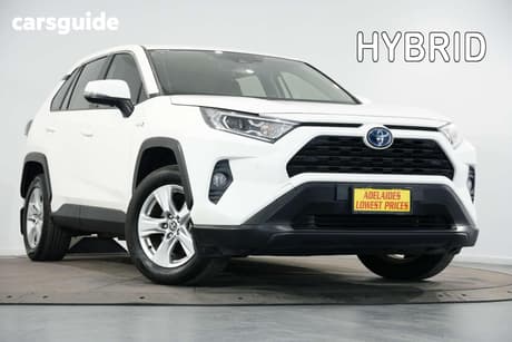White 2020 Toyota RAV4 Wagon Gx (Awd) Hybrid