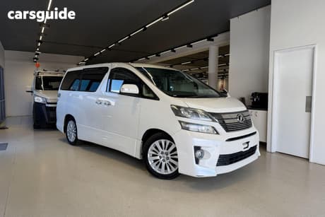 White 2012 Toyota Vellfire Commercial V6 GGH20 (ZX001364)