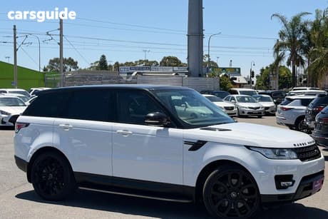 White 2013 Land Rover Range Rover Sport SUV SDV6 HSE 4X4